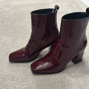 Paige maroon booties size 9.5